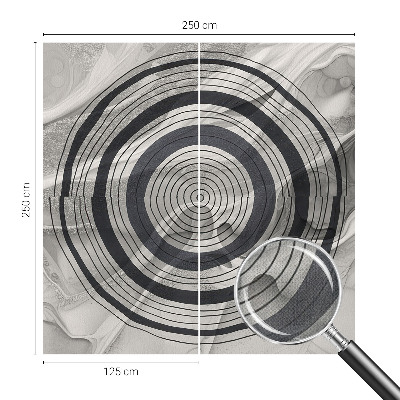Vintage tapete Graue Kreise