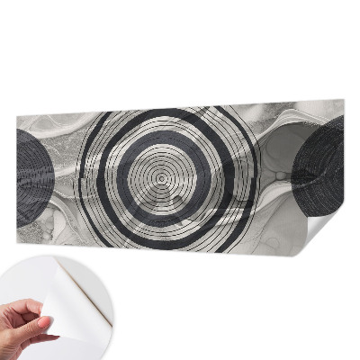 Vintage tapete Graue Kreise