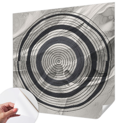 Vintage tapete Graue Kreise