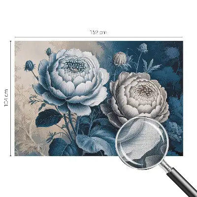 Selbstklebende Fototapete für die Wand mit romantischem Blumenmotiv