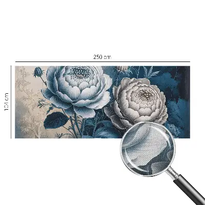 Selbstklebende Fototapete für die Wand mit romantischem Blumenmotiv