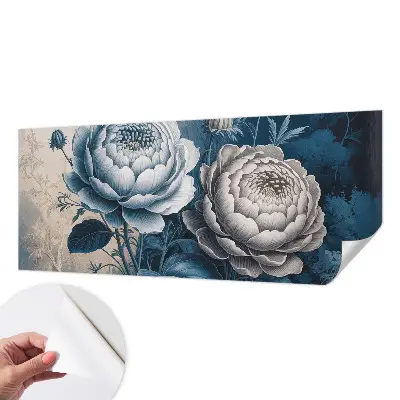 Selbstklebende Fototapete für die Wand mit romantischem Blumenmotiv
