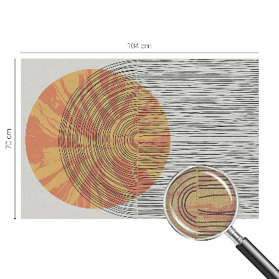 Selbstklebende Fototapete fürs Kinderzimmer Kreis mit Linien