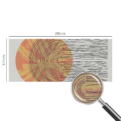 Selbstklebende Fototapete fürs Kinderzimmer Kreis mit Linien