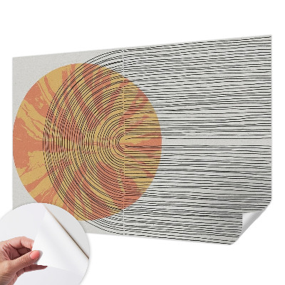 Selbstklebende Fototapete fürs Kinderzimmer Kreis mit Linien