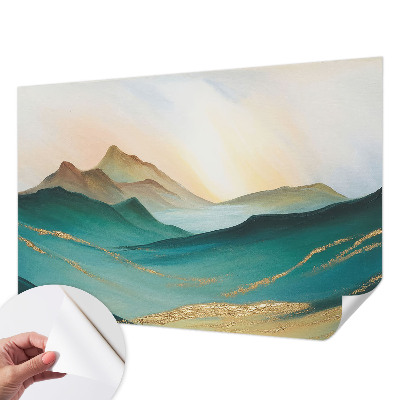 Fototapete in 3D-Optik mit friedlicher Landschaft