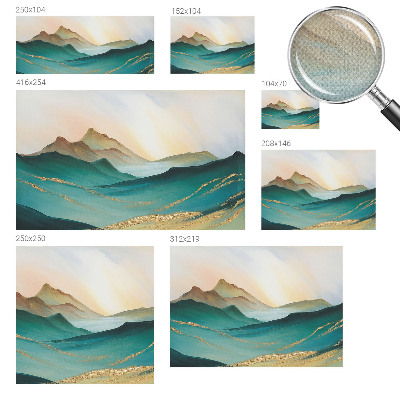 Fototapete in 3D-Optik Friedliche Landschaft