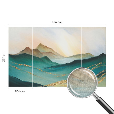 Fototapete in 3D-Optik mit friedlicher Landschaft