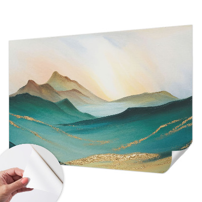 Fototapete in 3D-Optik mit friedlicher Landschaft