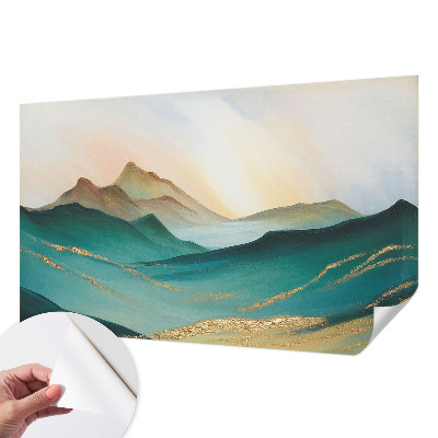 Fototapete in 3D-Optik mit friedlicher Landschaft