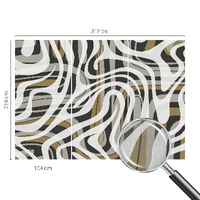 40D-Fototapete fürs Wohnzimmer Abstrakte Linien