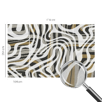 40D-Fototapete fürs Wohnzimmer Abstrakte Linien