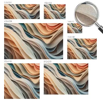 Fototapete nach Maß mit wellenförmigem Design
