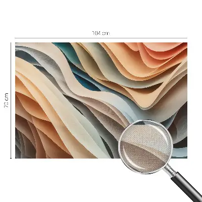 Fototapete nach Maß mit wellenförmigem Design