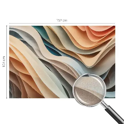 Fototapete nach Maß mit wellenförmigem Design