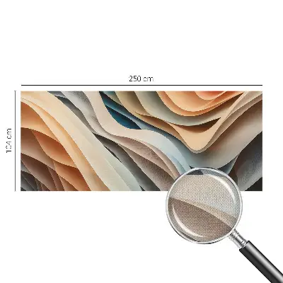 Fototapete nach Maß mit wellenförmigem Design