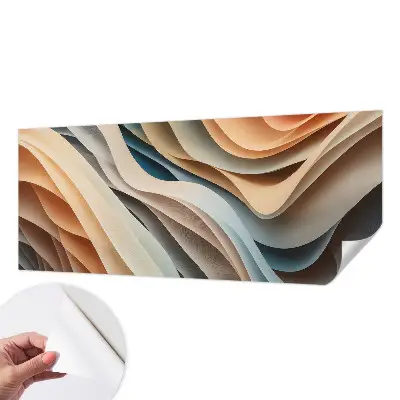 Fototapete nach Maß mit wellenförmigem Design