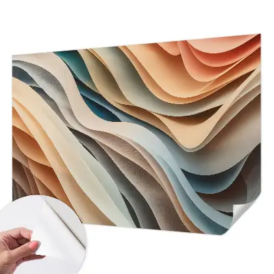Fototapete nach Maß mit wellenförmigem Design