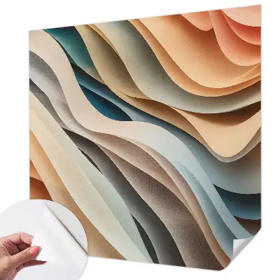Fototapete nach Maß mit wellenförmigem Design