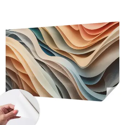 Fototapete nach Maß mit wellenförmigem Design