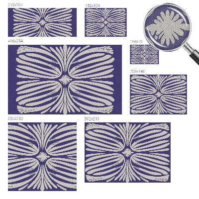 Motivtapete fürs Wohnzimmer Blumensymmetrie