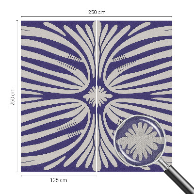 Motivtapete fürs Wohnzimmer Blumensymmetrie