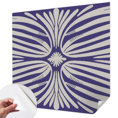 Motivtapete fürs Wohnzimmer Blumensymmetrie