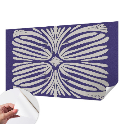 Motivtapete fürs Wohnzimmer Blumensymmetrie