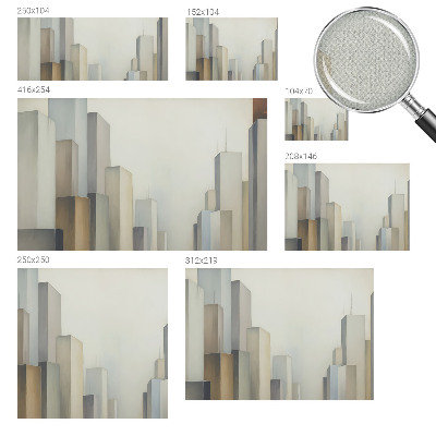 Moderne Fototapete nach Maß Wolkenkratzer der Stadt