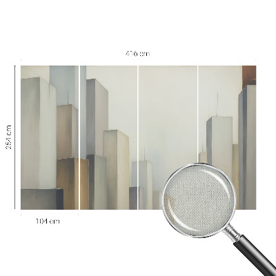 Moderne Fototapete nach Maß Wolkenkratzer der Stadt