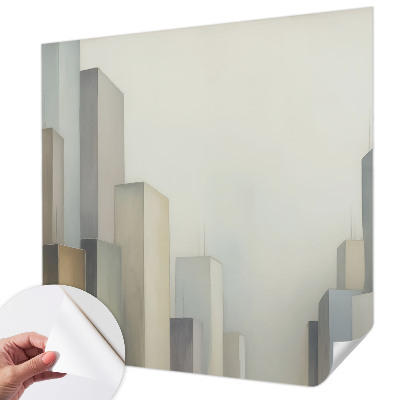 Moderne Fototapete nach Maß Wolkenkratzer der Stadt