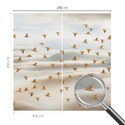 Vintage tapete Vögel im Flug