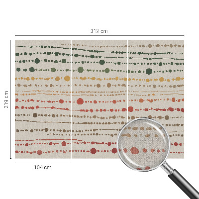 Selbstklebende Fototapete für die Wand Bunte Punkte