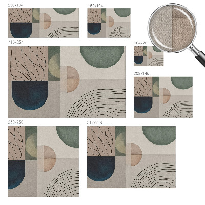 Selbstklebende Fototapete Geometrische Formen