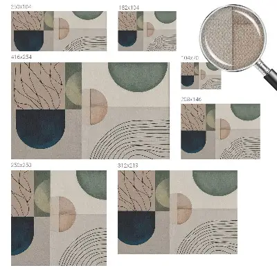 Selbstklebende Fototapete mit geometrischem Muster