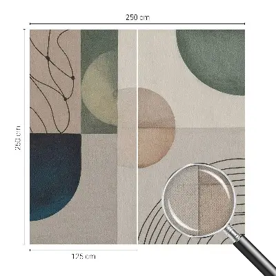 Selbstklebende Fototapete mit geometrischem Muster