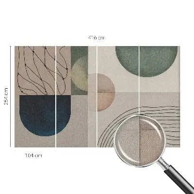 Selbstklebende Fototapete mit geometrischem Muster