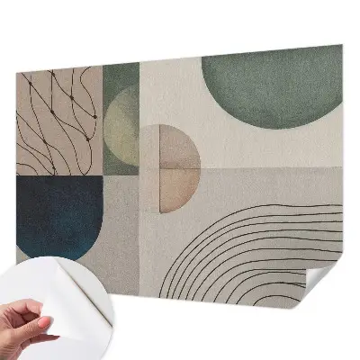 Selbstklebende Fototapete mit geometrischem Muster