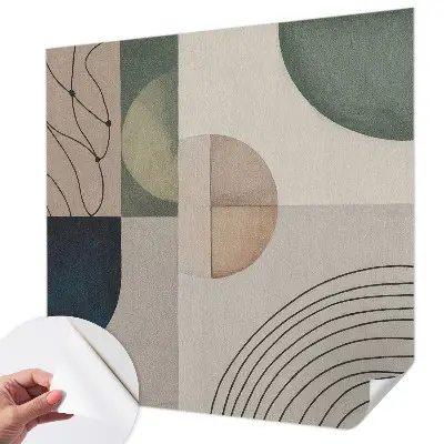 Selbstklebende Fototapete mit geometrischem Muster