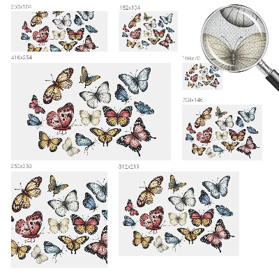 Selbstklebende Fototapete fürs Wohnzimmer Paradiesfalter