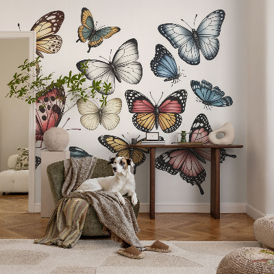 Selbstklebende Fototapete fürs Wohnzimmer mit dem Motiv „Paradiesfalter“