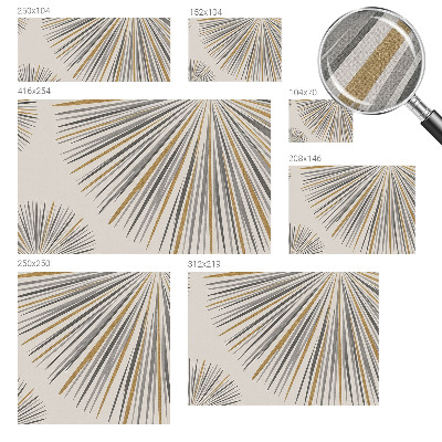 Selbstklebende Fototapete fürs Kinderzimmer Geometrische Fächer