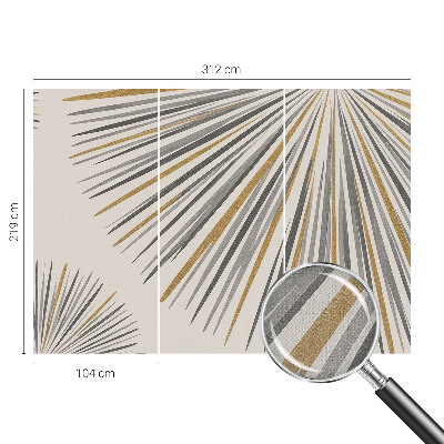 Selbstklebende Fototapete fürs Kinderzimmer Geometrische Fächer