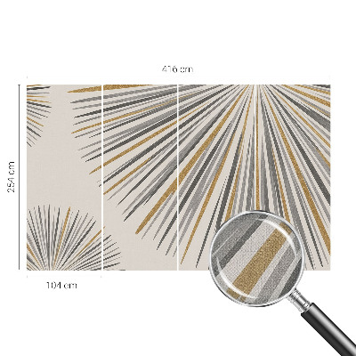 Selbstklebende Fototapete fürs Kinderzimmer Geometrische Fächer