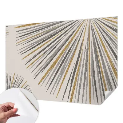 Selbstklebende Fototapete fürs Kinderzimmer mit geometrischem Fächer‑Motiv