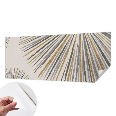 Selbstklebende Fototapete fürs Kinderzimmer mit geometrischem Fächer‑Motiv