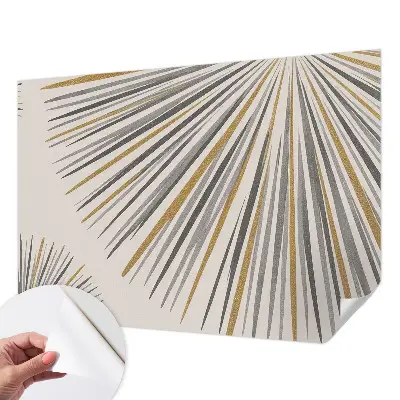 Selbstklebende Fototapete fürs Kinderzimmer mit geometrischem Fächer‑Motiv