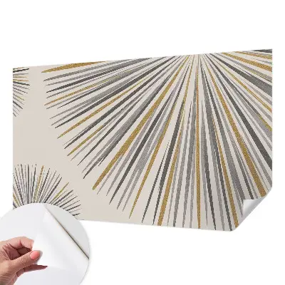 Selbstklebende Fototapete fürs Kinderzimmer mit geometrischem Fächer‑Motiv