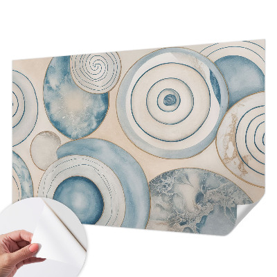 41D-Fototapete fürs Wohnzimmer mit Spiralwirbel-Motiv