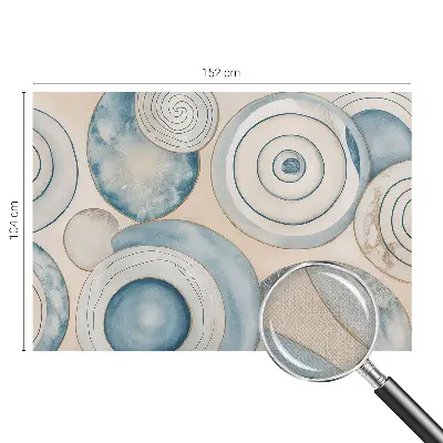41D-Fototapete fürs Wohnzimmer mit Spiralwirbel-Motiv